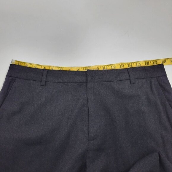 Lauren Ralph Lauren Women's 96% Wool Grey High-Rise Straight Leg Pants Sz 14 - Picture 9 of 11